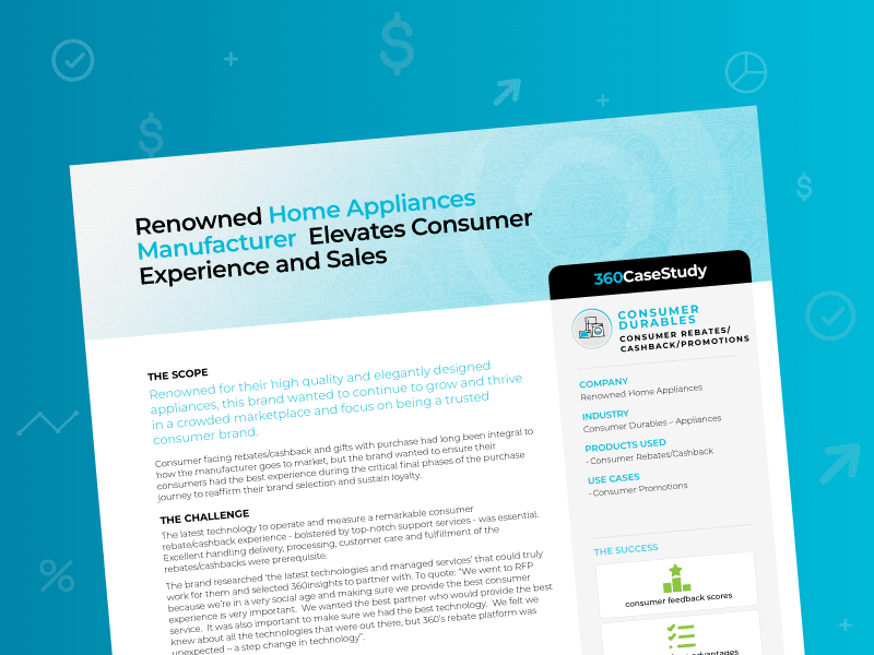 Manufacturing: Rebate Technology - Elevate Consumer Experience Manufacturing: Rebate Technology - Elevate Consumer Experience
