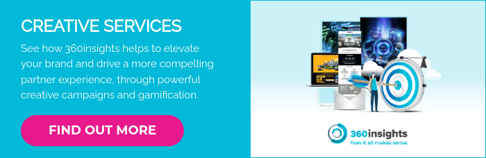 CREATIVE SERVICES See how 360insights helps to elevate your brand and drive a more compelling partner experience, through powerful creative campaigns and gamification. &nbsp;