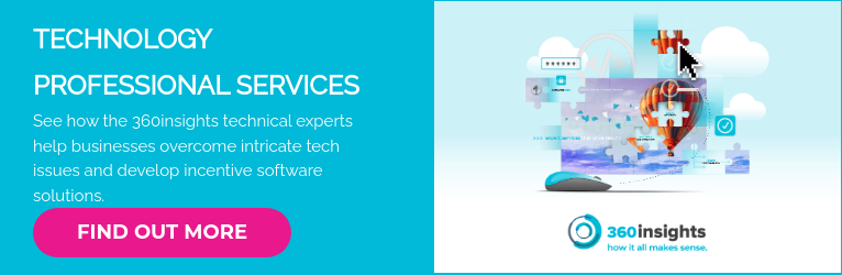 TECHNOLOGY PROFESSIONAL SERVICES See how the 360insights technical experts help businesses overcome intricate tech issues and develop incentive software solutions.