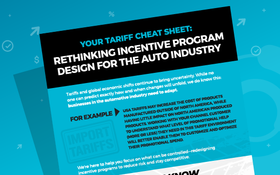Your Tariff Cheat Sheet: Rethinking Incentive Program Design for the Auto Industry